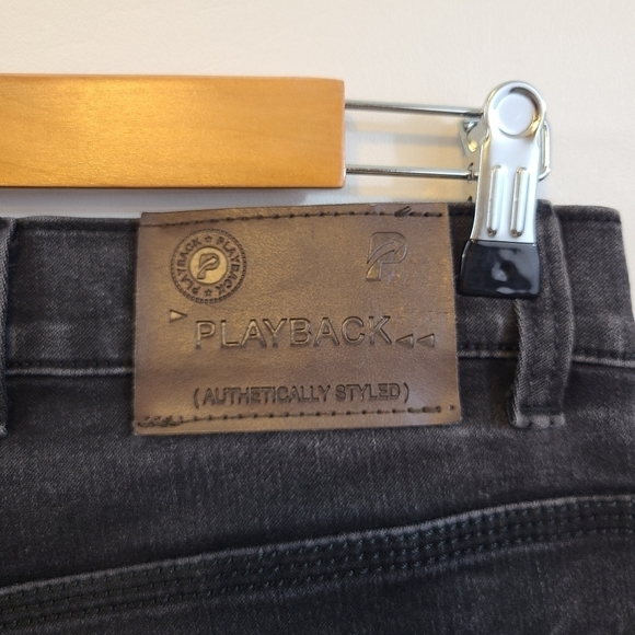 Playback Jeans Womens Size 30 Straight Leg Slight Stretch Grey/Black - Picture 10 of 16